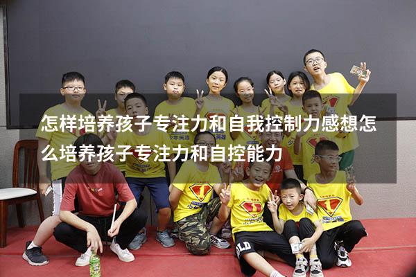怎样培养孩子专注力和自我控制力 感想（怎么培养孩子专注力和自控能力）